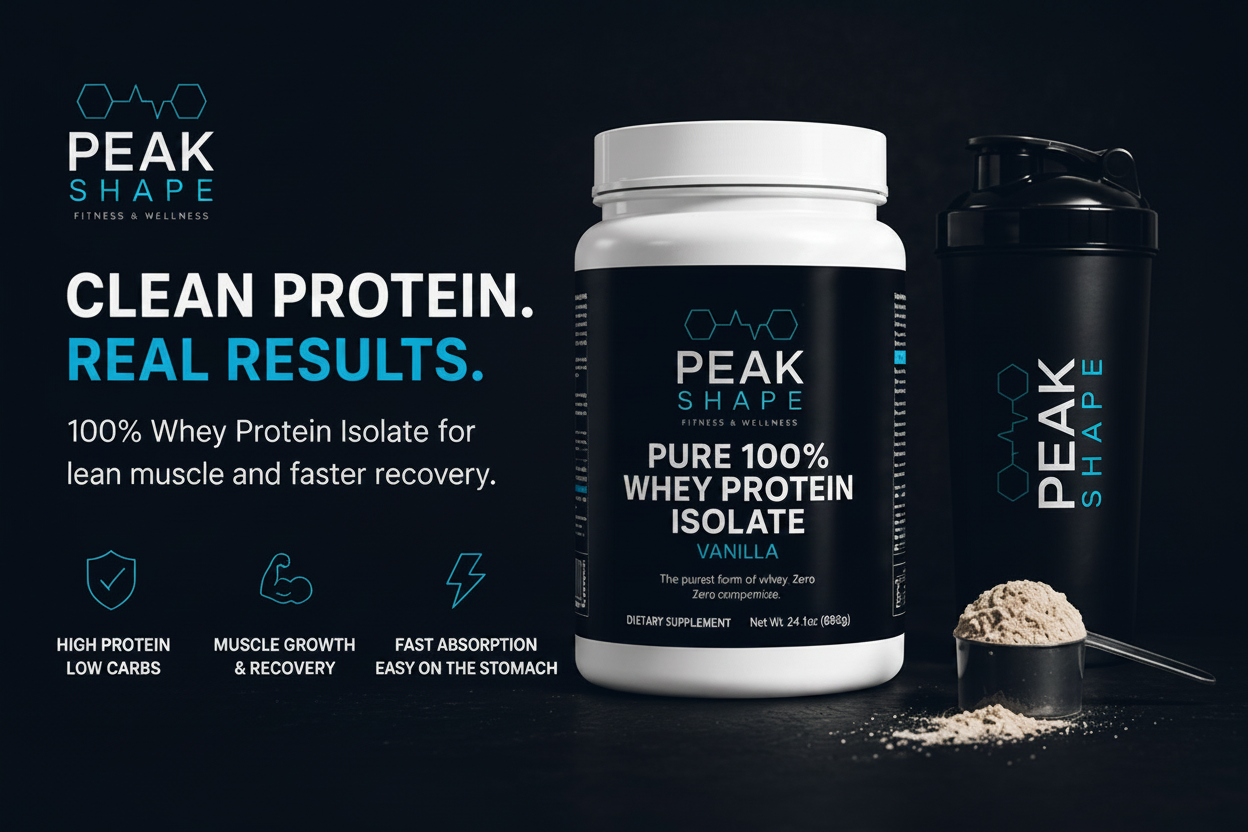 Pure 100% Whey Protein Isolate (Vanilla)